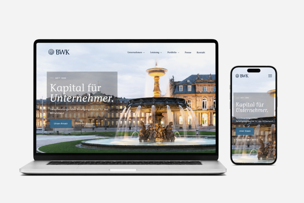Vorschau des Webdesign & Webflow Projekts BWK GmbH